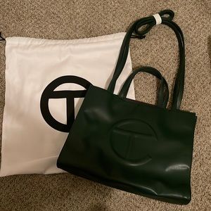 Telfar medium shopping bag (green)